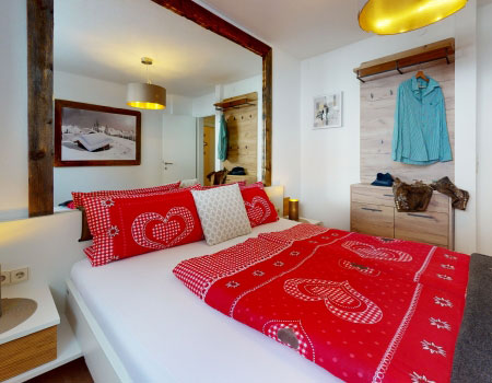 schlafzimmer ferienwohnung naturjuwel kaunertal